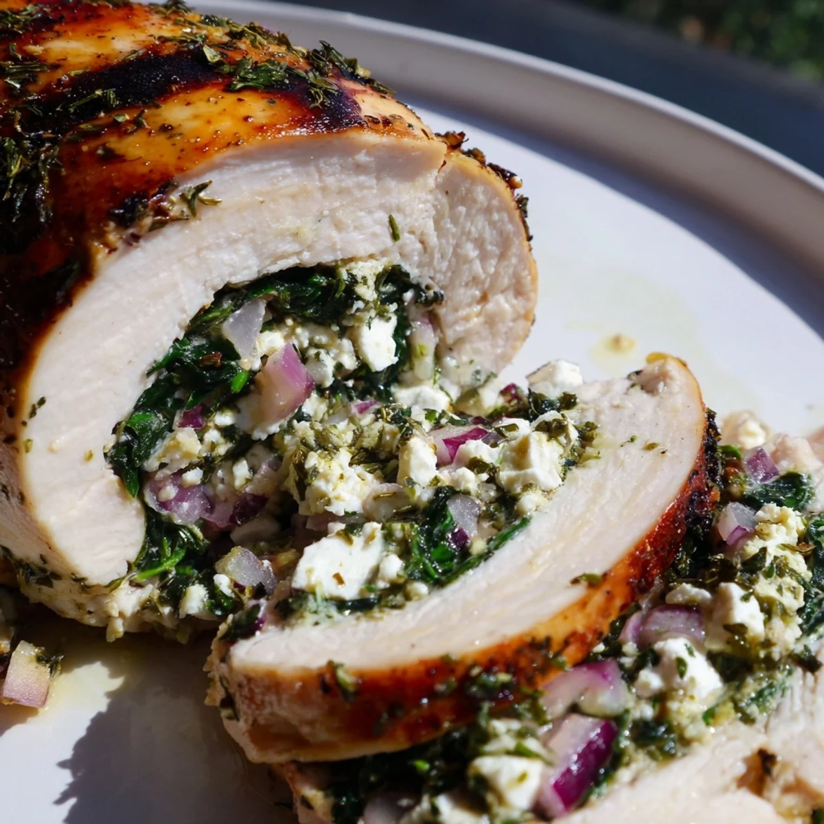 Spinach Feta Stuffed Chicken