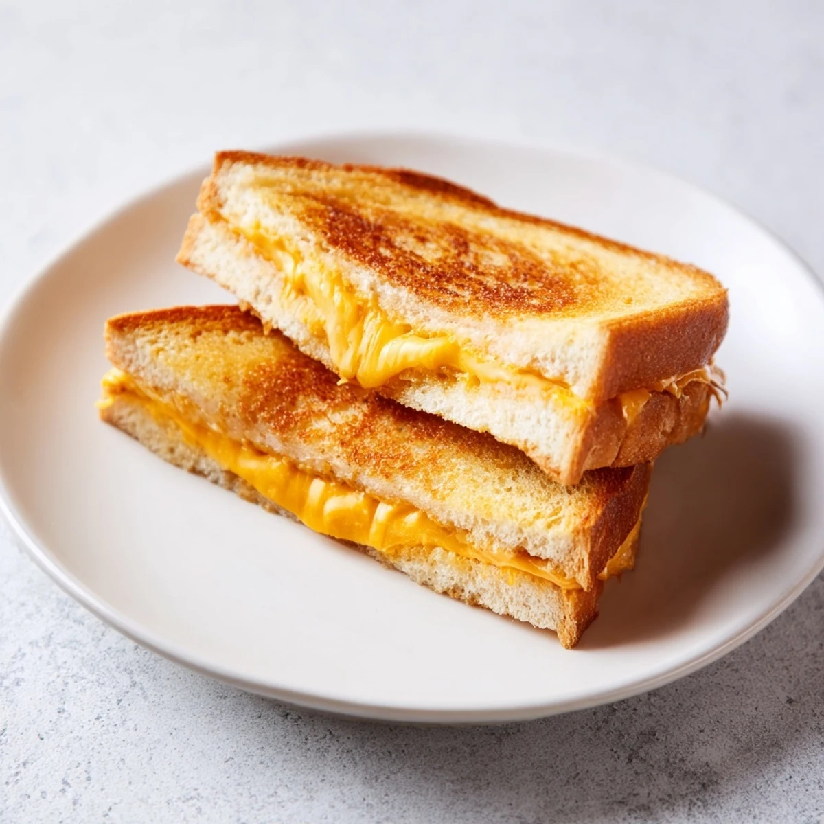 Crispy, bubbling cheddar cheese oozes from this easy air fryer grilled cheese sandwich.