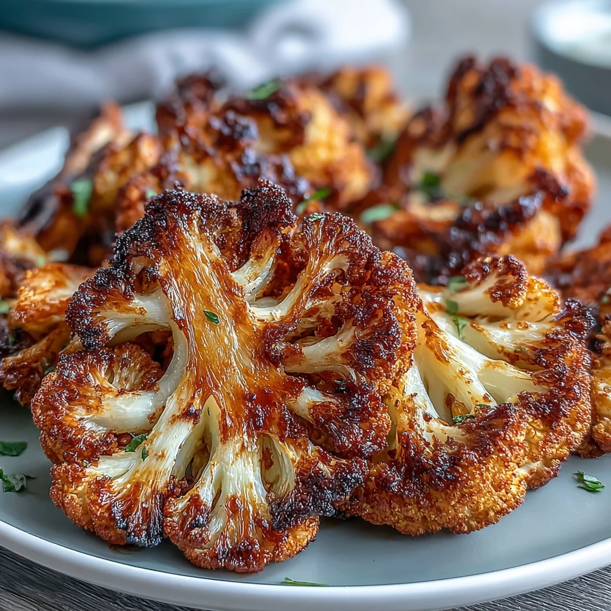 Caramelized Roasted Cauliflower With Lemon Lentils and Tahini Yogurt delights.