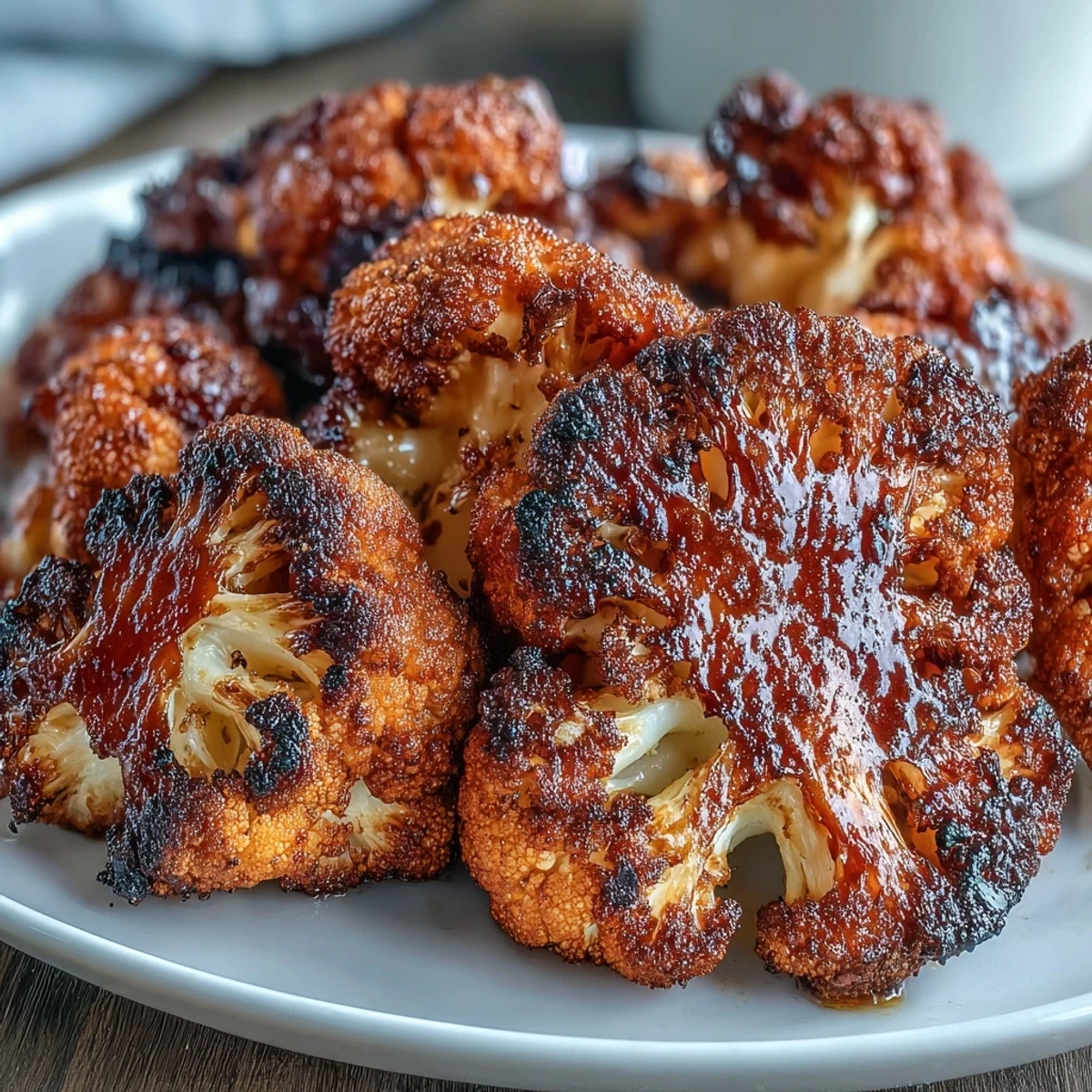 Golden roasted cauliflower atop zesty lemon lentils with a creamy yogurt drizzle.