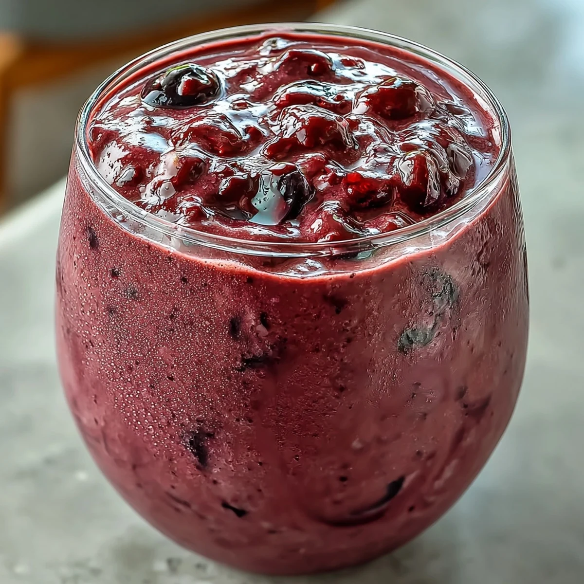 Sweet and tangy Cherry Almond Smoothie, a quick, healthy breakfast blended to perfection.