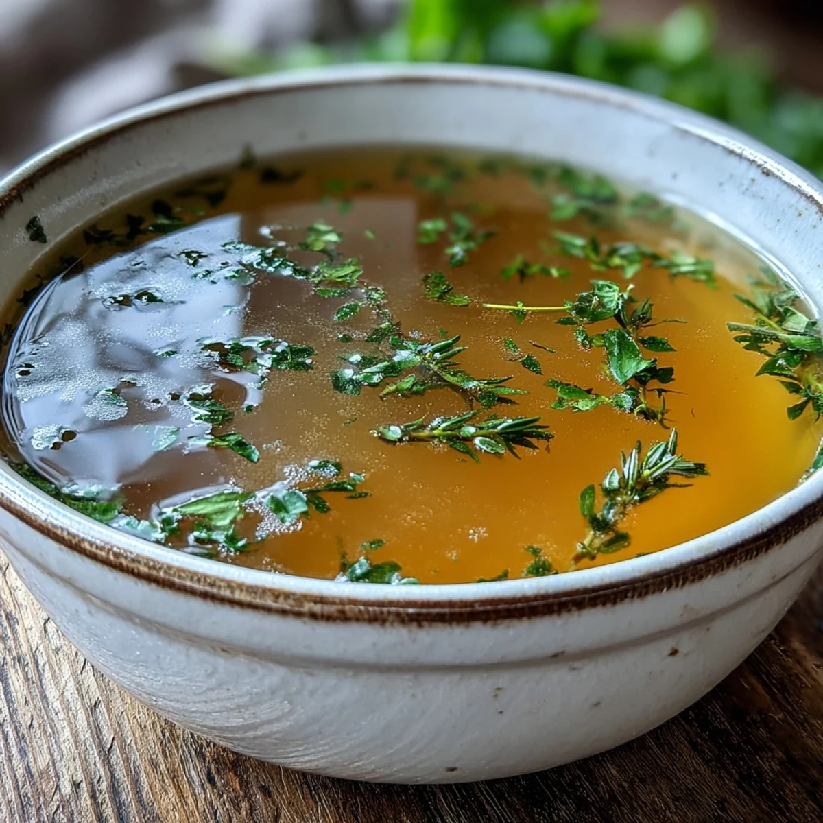 A pot of simmering Vegetable Broth From Scraps, made with carrot peels and aromatics.