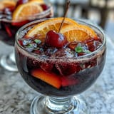 Vibrant graduation party punch bowl filled with rainbow sherbet and bubbling lemon-lime soda, garnished with fresh citrus slices.