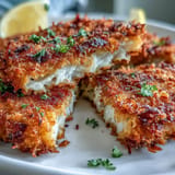 Crispy, pan-fried Vegetarian Cabbage Schnitzel perfect for a hearty main dish.
