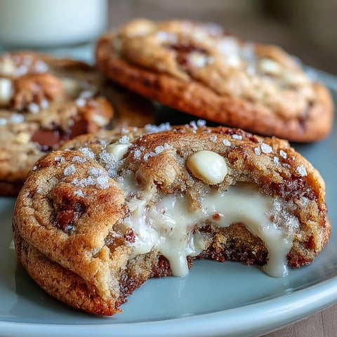 Golden-brown Hojicha White Chocolate Cookies with melty white chocolate chips on a cooling rack. 