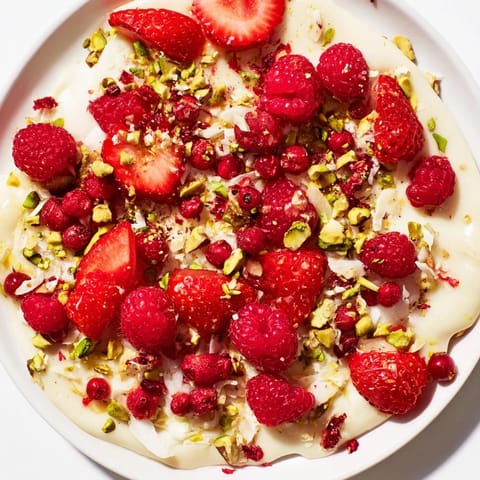 Frozen Yogurt Bark Red Berries