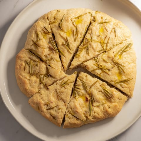 Yeast-Free Garlic Rosemary Bread