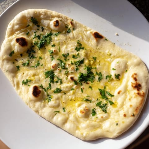 Homemade Garlic Naan Bread