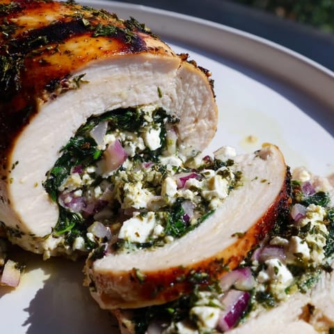 Spinach Feta Stuffed Chicken