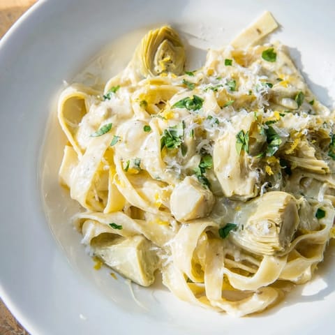 Creamy Lemon Artichoke Pasta