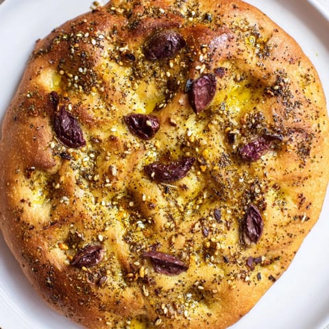 Zaatar Olive Fluffy Focaccia