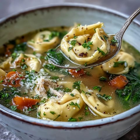 Easy Tortellini Soup With Chicken Broth