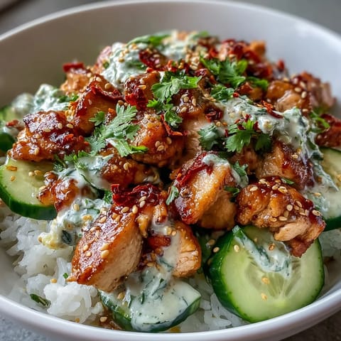 Chili Crisp Cucumber Chicken