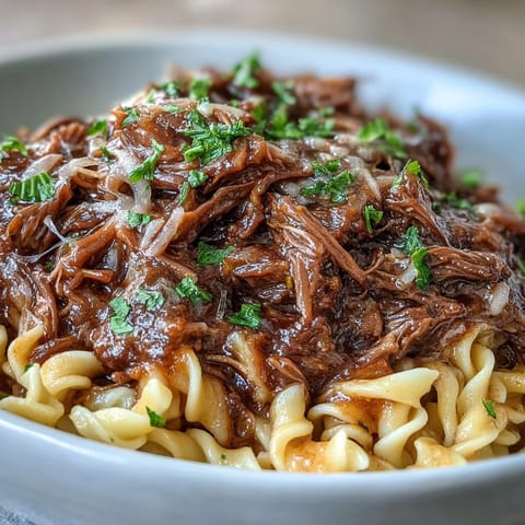 French Onion Pot Roast Pasta