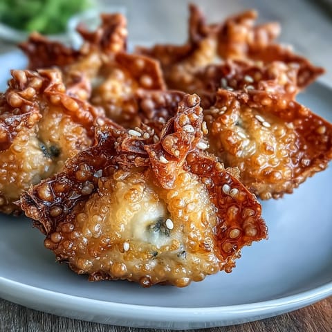 Asian Crispy Rice Paper Dumplings