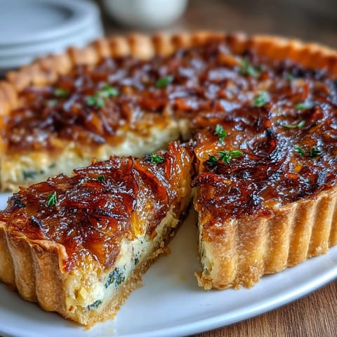 Caramelized Onion Bacon Quiche