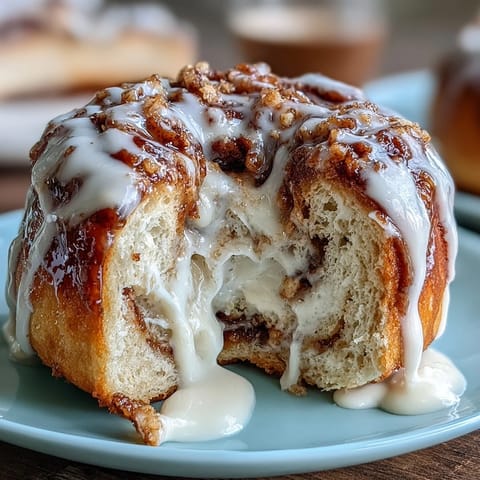 High-protein cinnamon bagels with a sweet swirl and vanilla Greek yogurt glaze, ideal for fueling your day.  