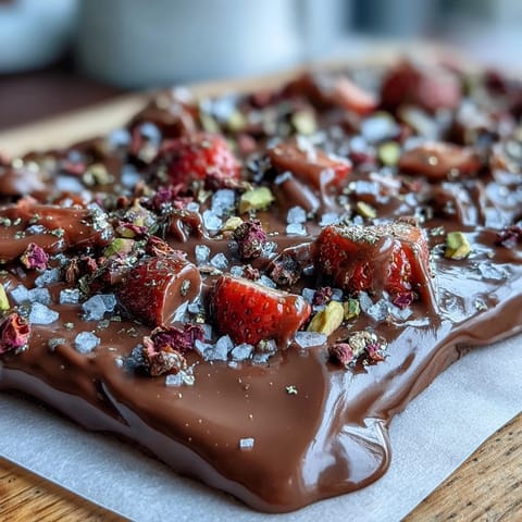 Dubai Chocolate Strawberry Bark
