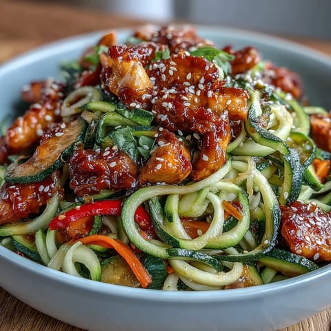 Healthy Easy Zucchini Noodle Stir Fry