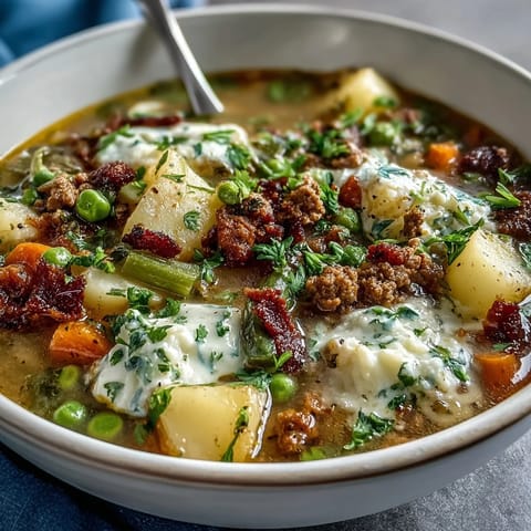 Shepherds Pie Soup Ground Beef