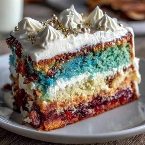 High school graduation ombre layer cake with smooth buttercream frosting and colorful cake layers