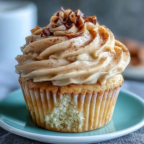 Decadent Taurus Birthday Cupcakes topped with smooth, warm terracotta-colored frosting.