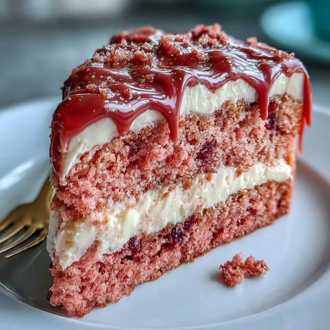 Elegant Rosé Velvet Cake, showcasing stunning pink layers and delicate gold accent.