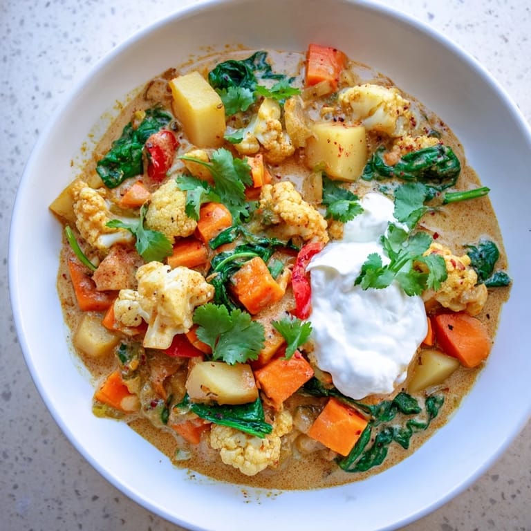 Aromatic waste-free vegetarian curry, full of tender vegetables, ready for a hearty, flavorful dinner.