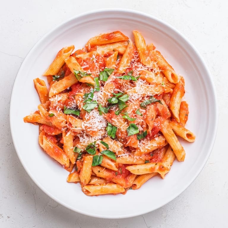 Image of hot, delicious Microwave Bowl Pasta, perfect for a fast, satisfying lunch or dinner.