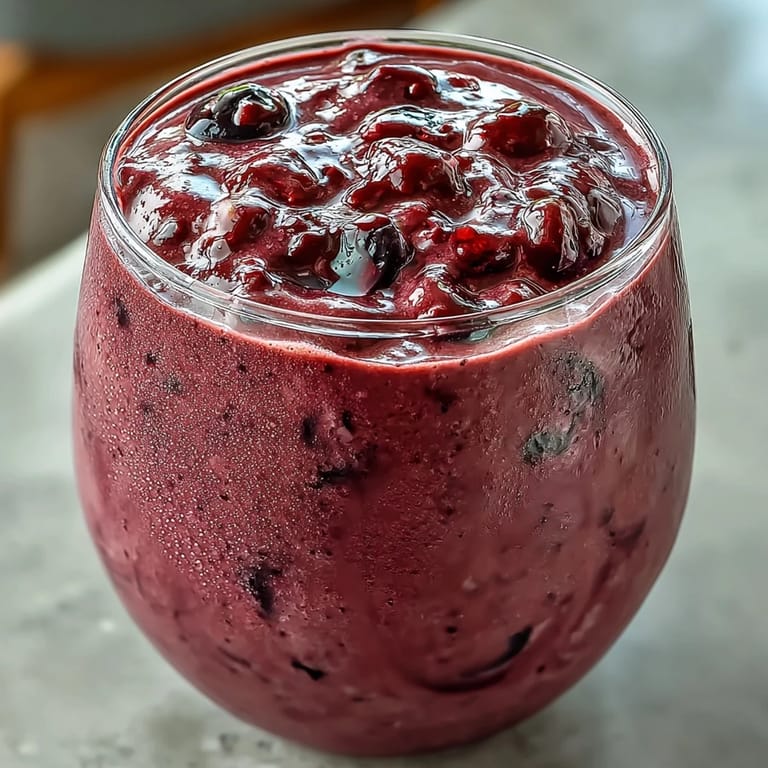 Sweet and tangy Cherry Almond Smoothie, a quick, healthy breakfast blended to perfection.