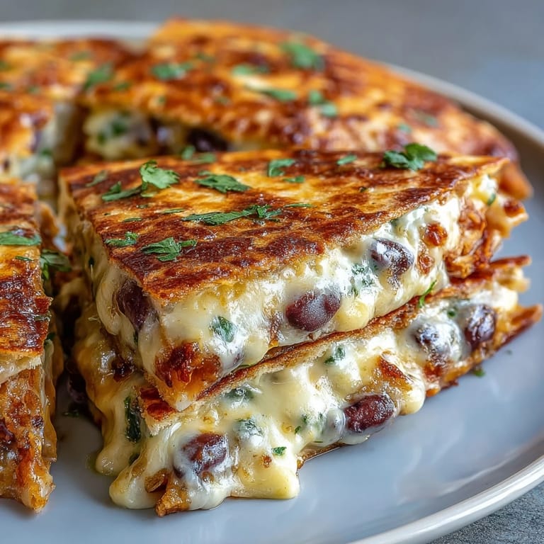 Arranged like a blooming flower, this golden-baked Blooming Quesadilla Ring overflows with melted cheddar and Monterey Jack.