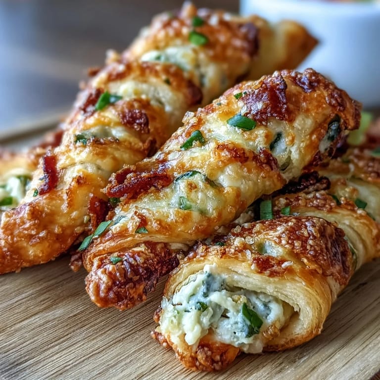 Perfectly spiral-shaped Jalapeño Popper Twists with a golden egg wash finish, ready to be served as a game day appetizer.
