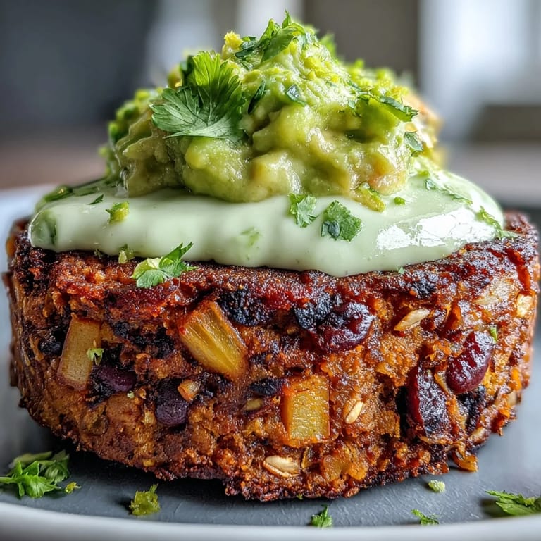 Freshly cooked Vegan Sweet Potato Black Bean Burgers with Avocado Lime Sauce served with tomato and crisp lettuce leaves.