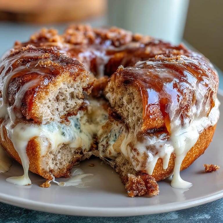 Soft cinnamon protein bagels drizzled with vanilla Greek yogurt glaze, a wholesome and satisfying morning treat.