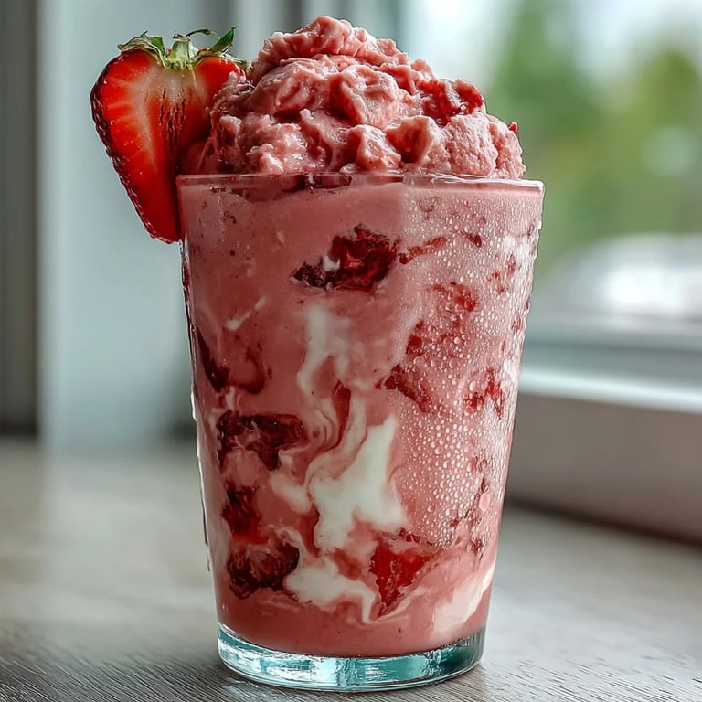 A refreshing, nutrient-rich strawberry shortcake protein smoothie, perfect for post-workout recovery.  