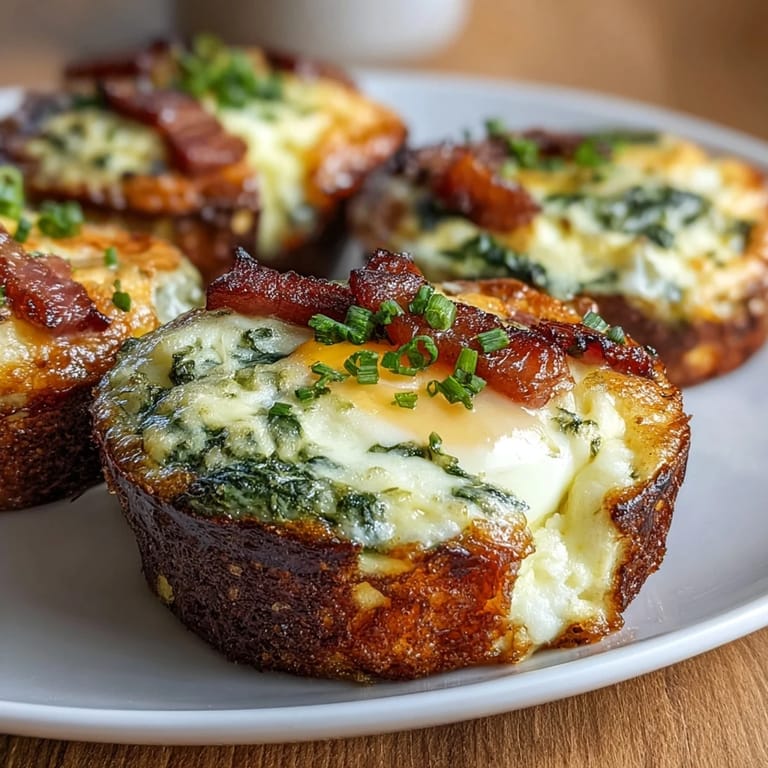 Savory Green Eggs and Ham Breakfast Cups: ham-lined muffin cups filled with bright green spinach eggs and melted cheese, perfect for a playful brunch.