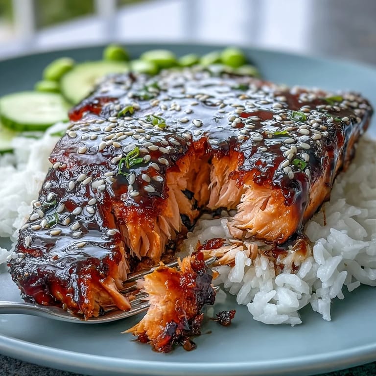 This salmon teriyaki bowl showcases perfectly cooked salmon with vibrant healthy accompaniments.