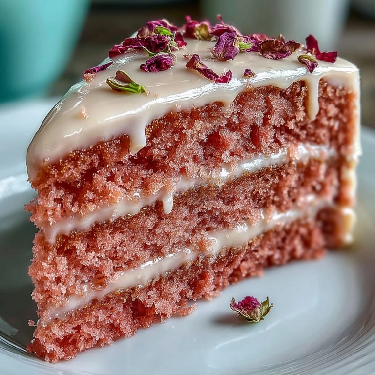 A stunning Bridal Shower Rosé Velvet Cake, perfect for celebrating with friends.