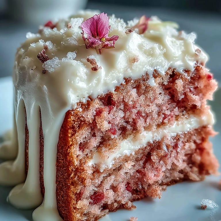 Luscious pink Rosé Velvet Cake, velvety smooth frosting, and shimmering gold accents.
