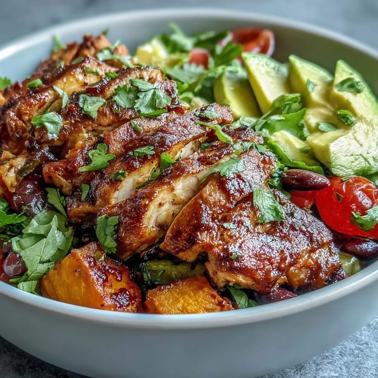 Flavorful BBQ chicken meal prep bowls, perfectly grilled, ready for lunch.