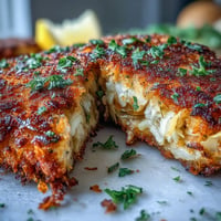 Golden-brown Vegetarian Cabbage Schnitzel, crisped to perfection by pan-frying.